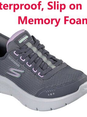 Brand New Skechers Women's Slip-ins GO WALK Flex Shoes - Waterproof, Memory Foam